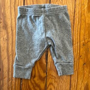 🍼Gray Elastic Waistband Joggers with Cuffed Ankles🍼